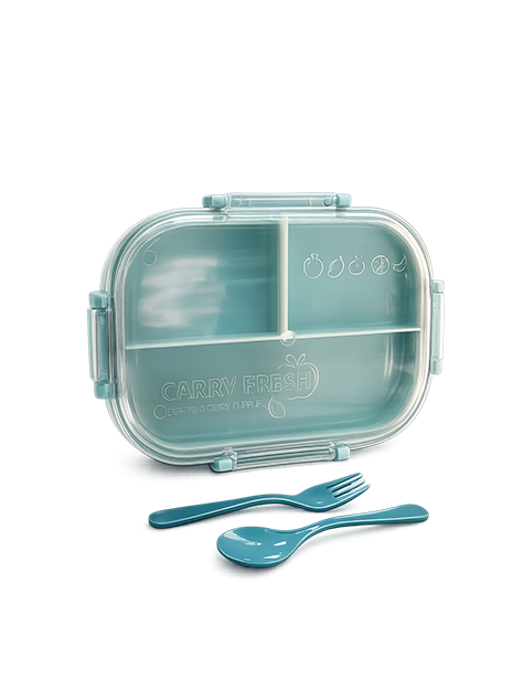 Kitchzohome Lunch Box for Office & School | Leakproof BPA Free Plastic Tiffin Box with Compartments | Food Storage Container for Kids & Adults