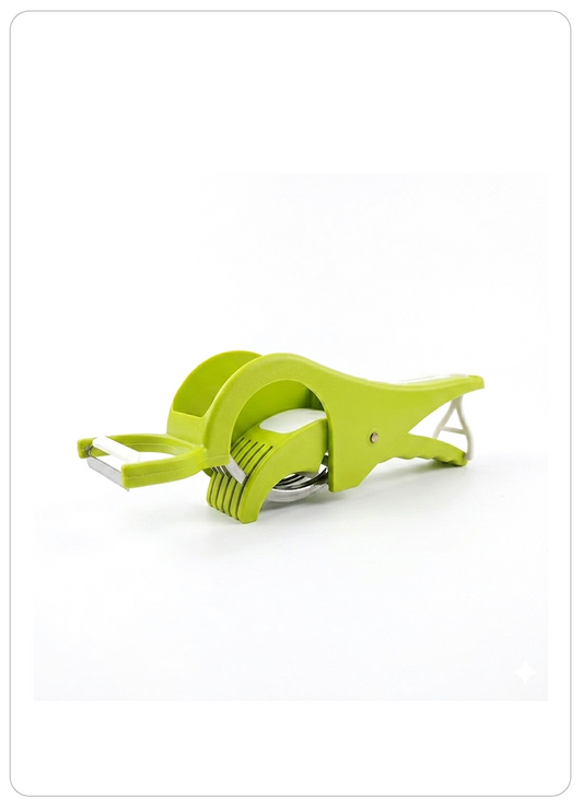 Kitchzohome Multipurpose Vegetable & Fruit Slicer | Manual Stainless Steel Blade Vegetable Cutter