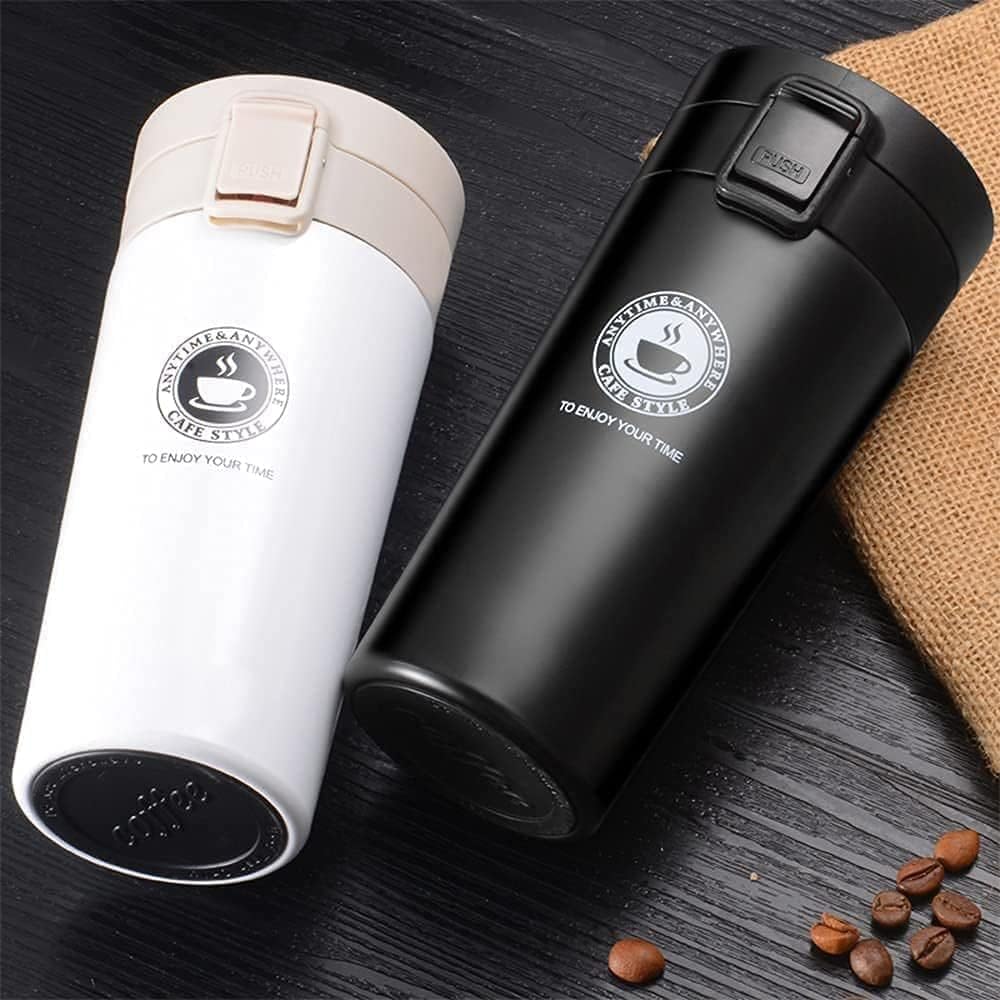 Kitchzohome Insulated Coffee Travel Mug 500ML | Double Wall Vacuum Stainless Steel Tumbler with Leakproof Lid | Hot & Cold Coffee Cup for Office, Car, Gym & Travel | Reusable Thermos Flask
