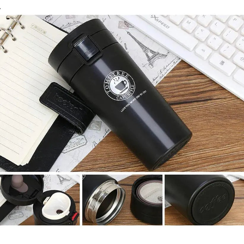 Kitchzohome Insulated Coffee Travel Mug 500ML | Double Wall Vacuum Stainless Steel Tumbler with Leakproof Lid | Hot & Cold Coffee Cup for Office, Car, Gym & Travel | Reusable Thermos Flask