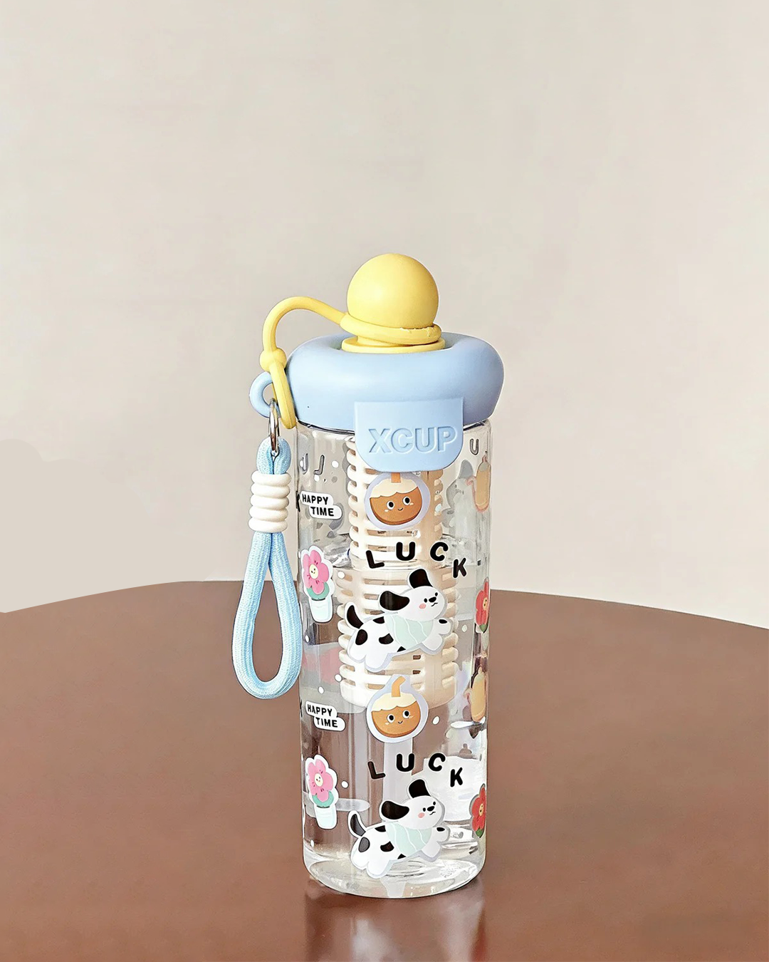 Kitchzohome 650ML Premium XCUP Water Bottle with Straw – BPA Free, Leakproof &amp; Reusabl(Pack of 1, Assorted/Random Color)